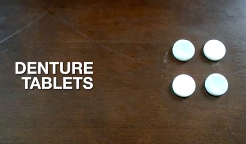 I Was Totally Shocked To See What He Uses These Denture Tablets For