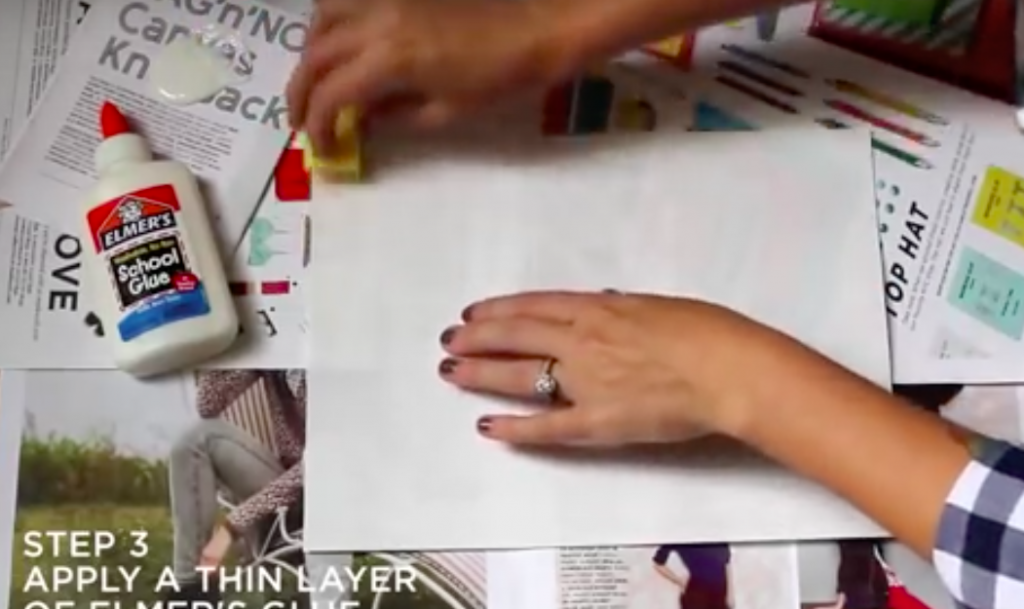 Why Apply A Thin Layer Of Elmer's Glue On The Backing Paper From A