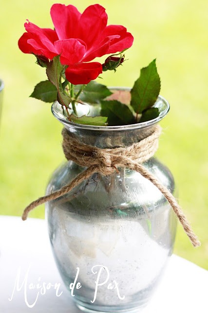 mercury glass vase flower-2