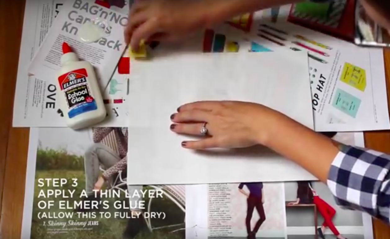 Why Apply A Thin Layer Of Elmer's Glue On The Backing Paper From A
